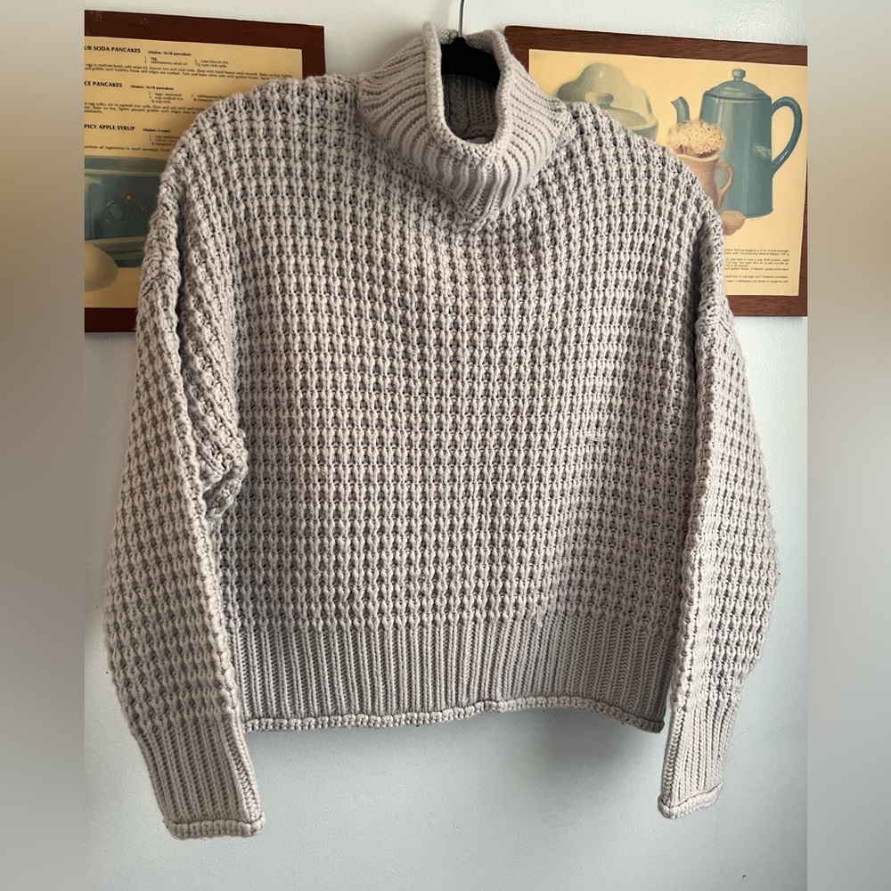 Cream knit sweater
